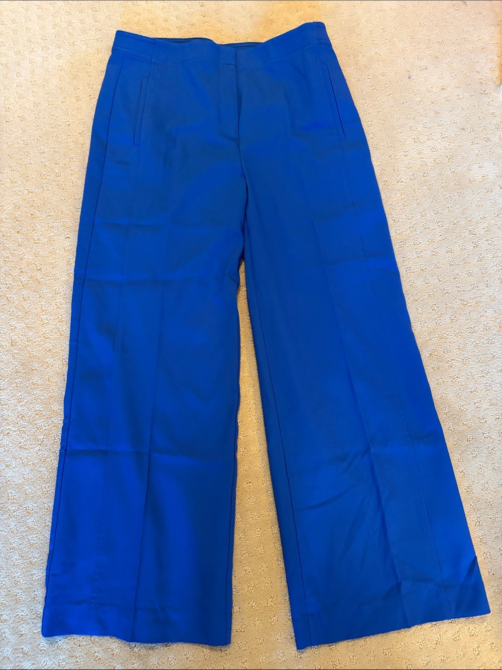 Ann Taylor Wide-Leg Trousers in Cobalt Blue